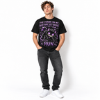 Chains on My Mood Swing Snapped Funny Gothic Black Cat Men's T-Shirt