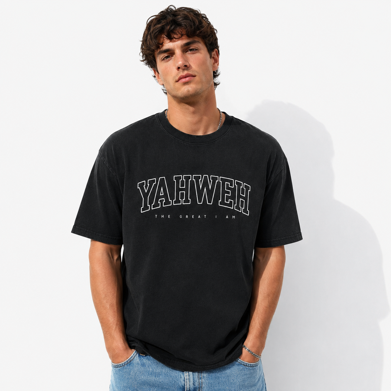 Jehovah Name Religious Faith Graphic T-Shirt Christian Believer Tee