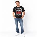 If You Can Read This She Fell Off Funny Biker Men's Graphic T-Shirt