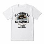 Vintage Western Gunsmoke Cowboy Graphic T Shirt Classic TV Fan Men's Tee