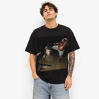 Men's Funny Alligator Fight Graphic T-Shirt Wild Action Meme Tee