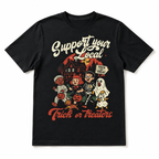 Support Your Local Trick or Treaters Retro Halloween Graphic Men's T-Shirt