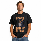 Funny I Cast Shut Up Please Wizard Meme Graphic T-Shirt for Men