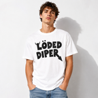 Loded Diper Funny Rock Style Graphic T-Shirt Parody Humor Unisex Tee