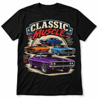 Classic Muscle Cars American Power Vintage Men's Graphic T-Shirt