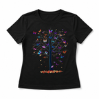 Enchanted Butterfly Tree T-Shirt | Colorful Nature Fantasy Graphic Tee
