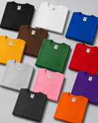 Classic Solid Color Unisex T-Shirt – Soft Casual Crew Neck Short Sleeve Tee