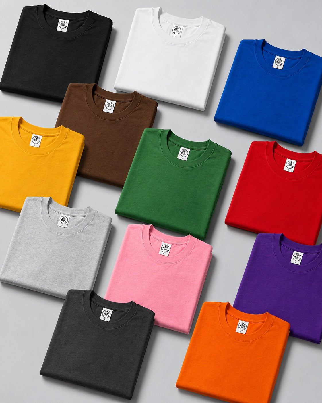 Classic Solid Color Unisex T-Shirt – Soft Casual Crew Neck Short Sleeve Tee
