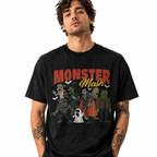 Monster Mash Classic Horror Monsters Halloween Graphic Men's T-Shirt