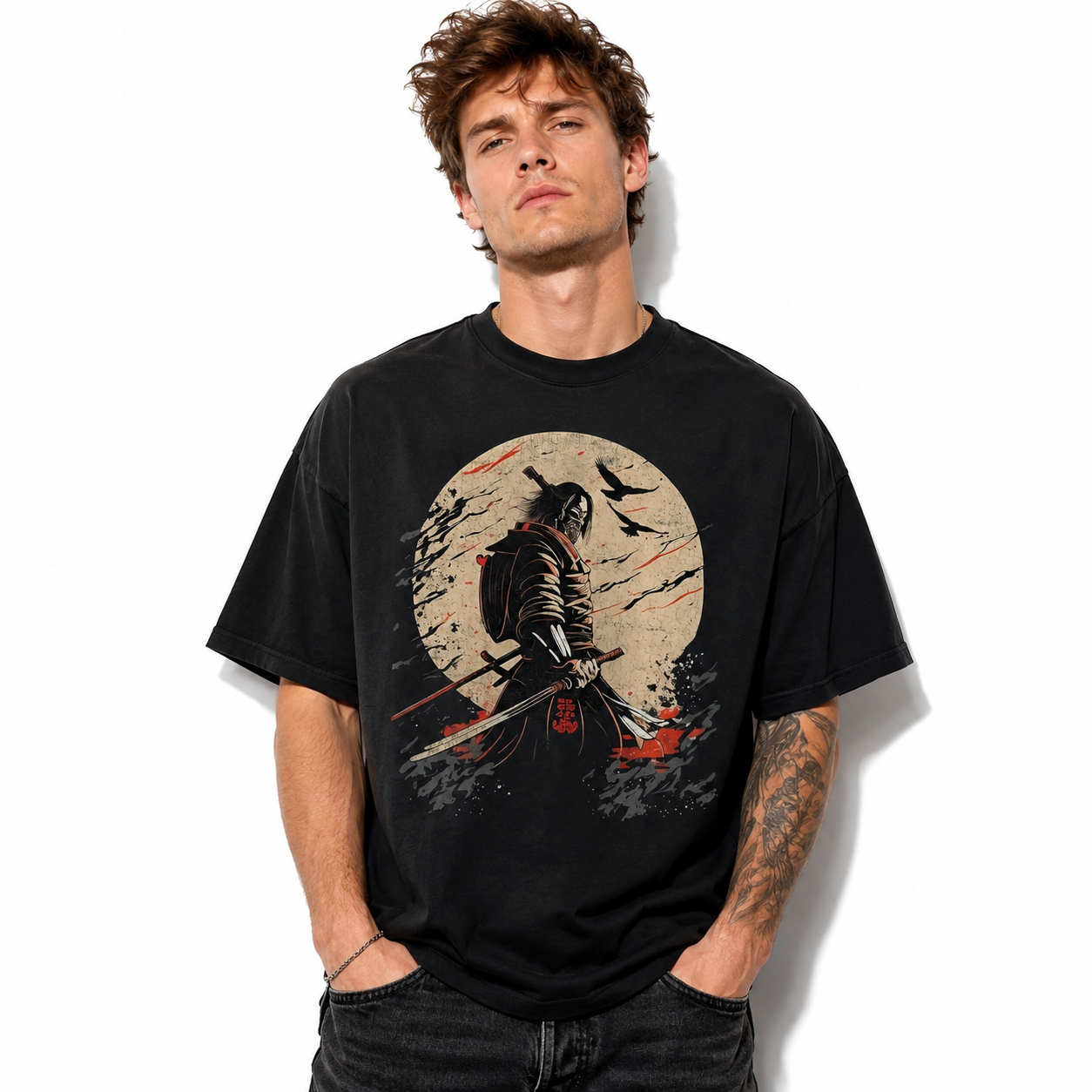 Bushido Code Samurai Graphic T-Shirt Japanese Warrior Quote Tee