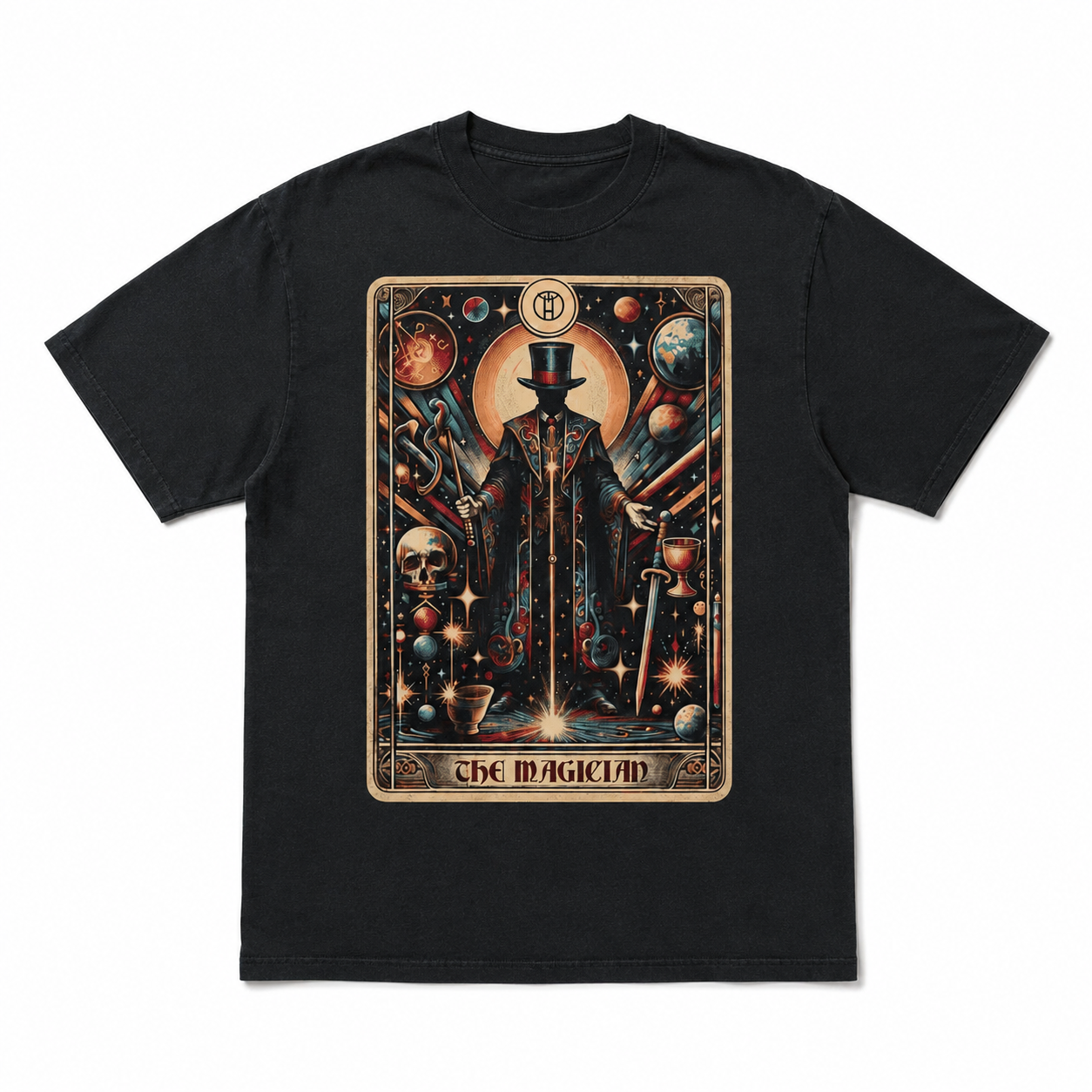 The Magician Tarot Card Graphic T-Shirt Major Arcana Mystic Tee