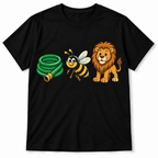 Hose Bee Lion Funny Rebus Wordplay Meme Graphic Men's T-Shirt