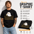 Boo Element of Surprise Funny Chemistry Ghost Halloween Men's T-Shirt