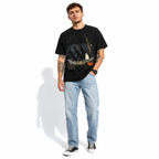 Black Cats Ghost Trick or Treat Spooky Halloween Graphic Men's T-Shirt