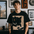 Kawaii Cat Sushi Anime T-Shirt Japanese Cute Kitten Food Graphic Tee