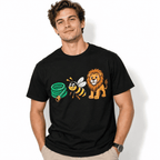 Hose Bee Lion Funny Rebus Wordplay Meme Graphic Men's T-Shirt