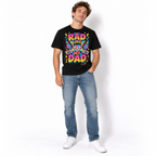 Rad Like My Dad Retro Music Father's Day Men's Graphic T-Shirt