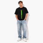 Alien UFO Abduction Green Beam Sci-Fi Graphic Men's T-Shirt