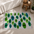 Paranoid Eyes Custom Carpet Design, Stop Being Paranoid Green Eyes Psychedelic Bedroom Rug, Friend's Home Gift Idea, Cool Bathmat Doormat