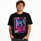 Tokyo Cyberpunk Vaporwave T Shirt Neon Japanese Retro Graphic Streetwear Tee