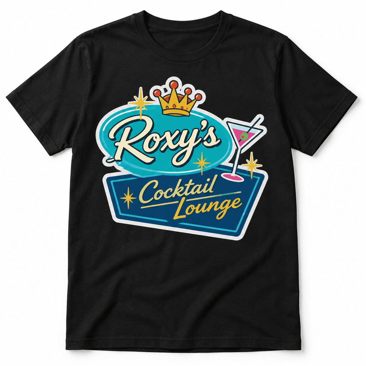 Retro Cocktail Lounge Neon Sign Men's Graphic T-Shirt