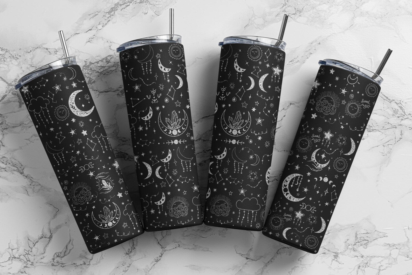 Witchy Things tumbler - witchy gift - moon phases - astrology gift - zodiac gift - spooky gift - witch gift - spells