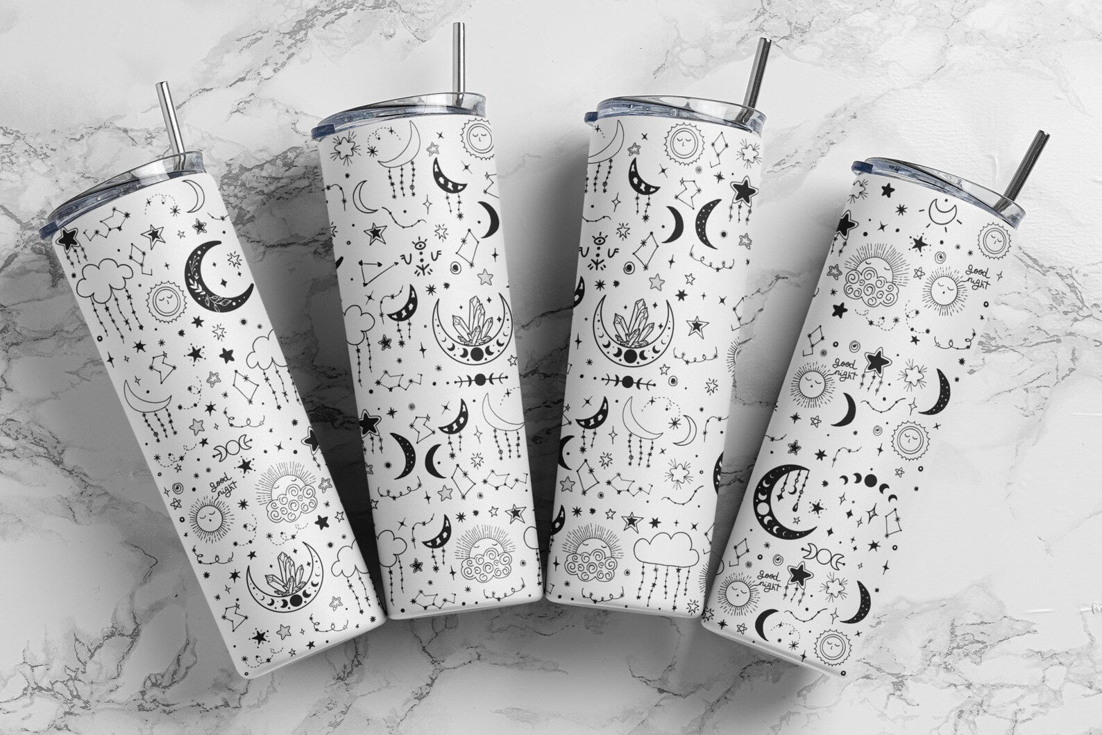 Witchy Things tumbler - witchy gift - moon phases - astrology gift - zodiac gift - spooky gift - witch gift - spells