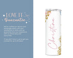 Floral Personalized Name Tumbler, Flowers Tumbler, Floral Tumbler with Straw, Floral 20oz Tumbler, Custom Tumbler with Lid, (TM-38FLOWER)