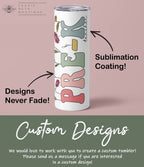 Personalized Pre-K Teacher Tumbler, Custom Pre-K Teacher Gifts for New Pre-K Teacher Appreciation Back to School Gift Teacher Flower Tumbler