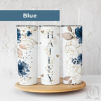 Floral Custom Tumbler Gift for Her, Personalized Floral Tumbler with Straw and Lid, Floral Skinny Tumbler, Pink Floral Tumbler with Name