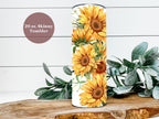 Personalized Sunflower Tumbler, Sunflower Gifts For Women, Sunflower Lover Gifts, Sunflower Cup, Sunflower Tumbler With Lid And Straw