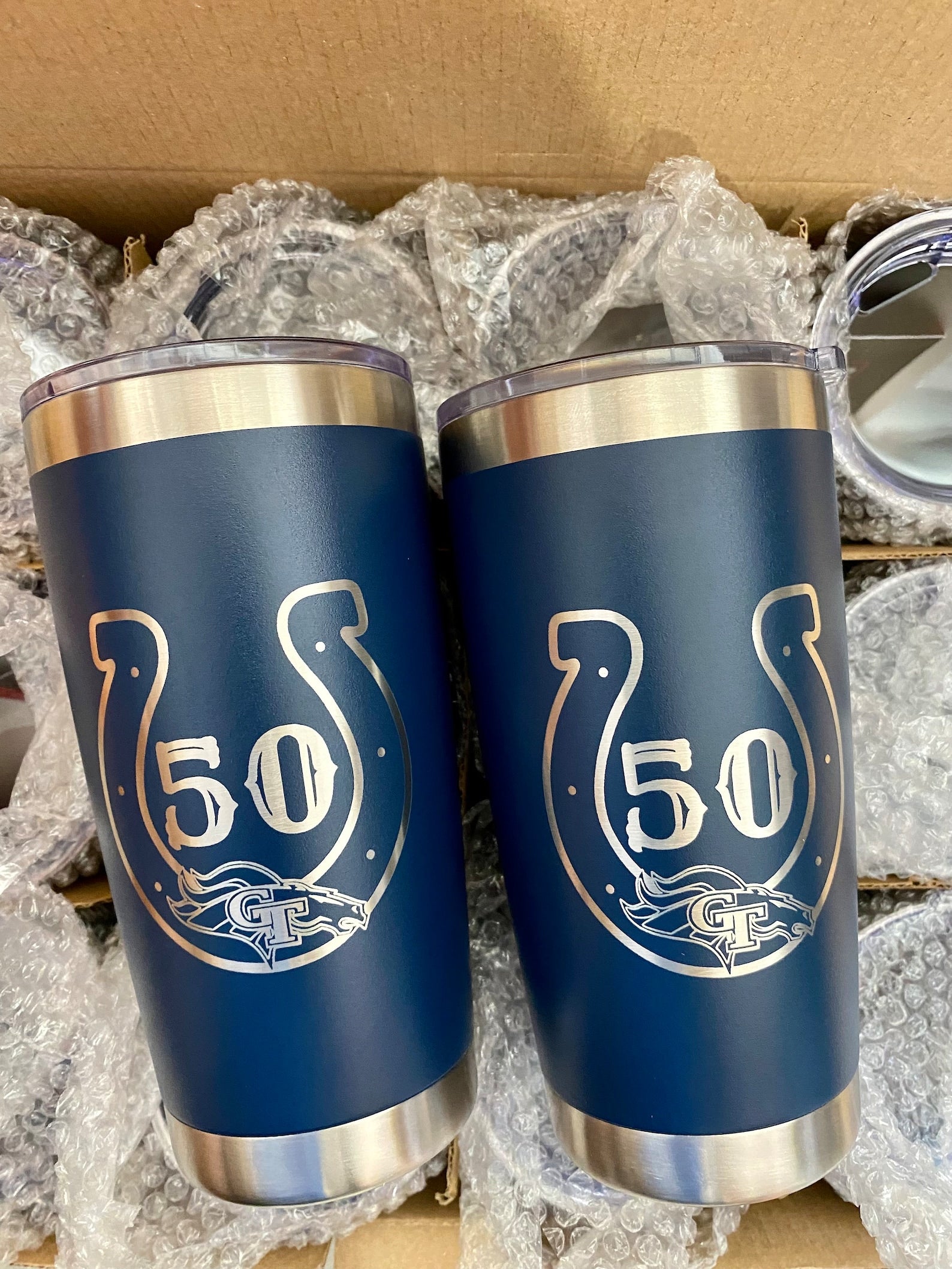 Personalized Engraved 20oz Tumbler, ADD YOUR LOGO, Wholesale Tumblers, Laser Engraved Cup, Gifts For Him, Powder Coated, Bulk Tumblers