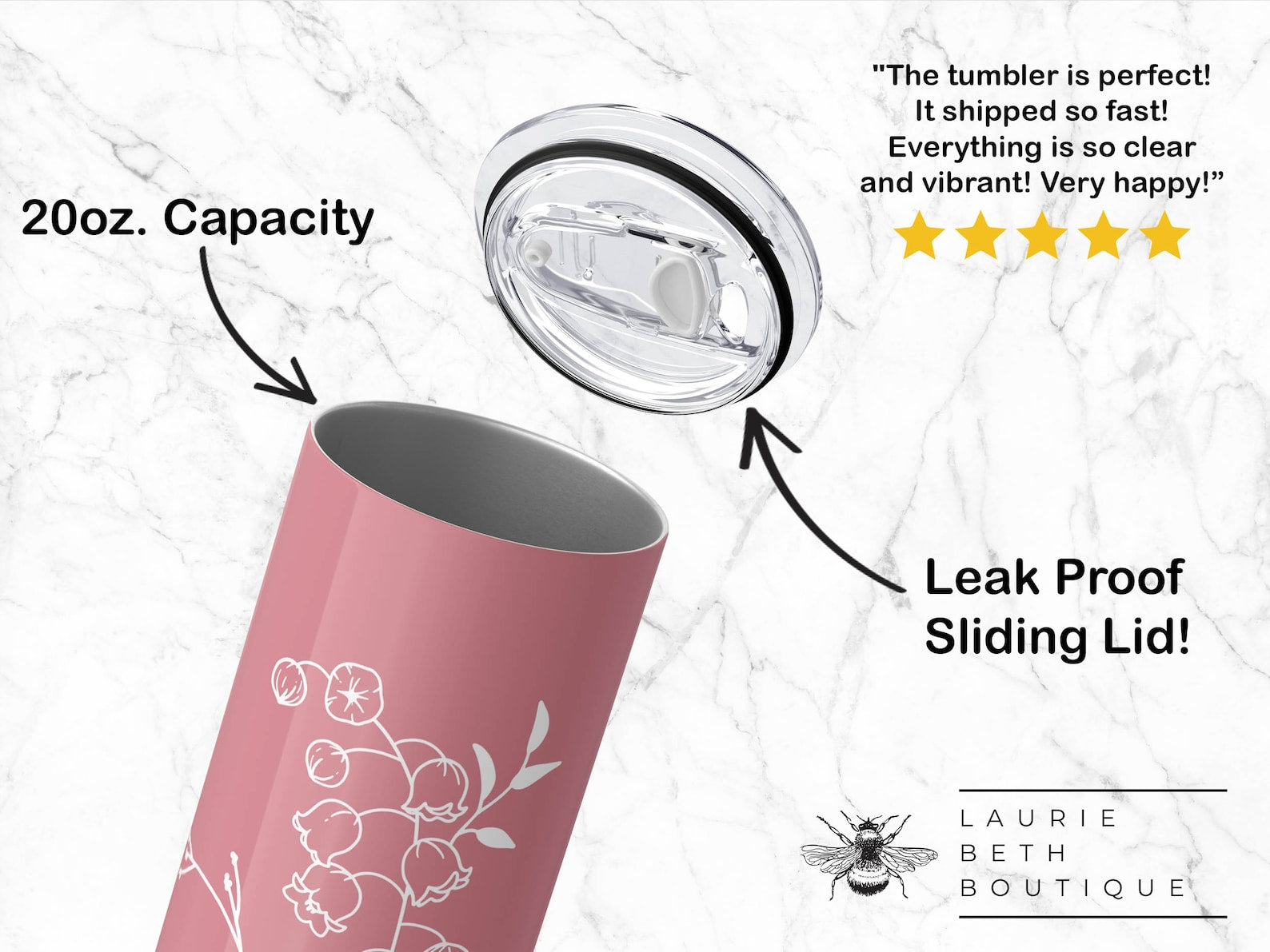 Personalized Birth Flower Tumbler, Custom Birth Flower Tumbler with Straw Bridesmaid Proposal Gifts Mother's Day Gifts Matching Tumblers Mug