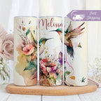 Hummingbirds Tumbler, Personalized Hummingbird Gifts, Custom Bird Watcher Gifts, Hummingbird Lover Gifts, Nature Lover Gifts Bird Lover Gift