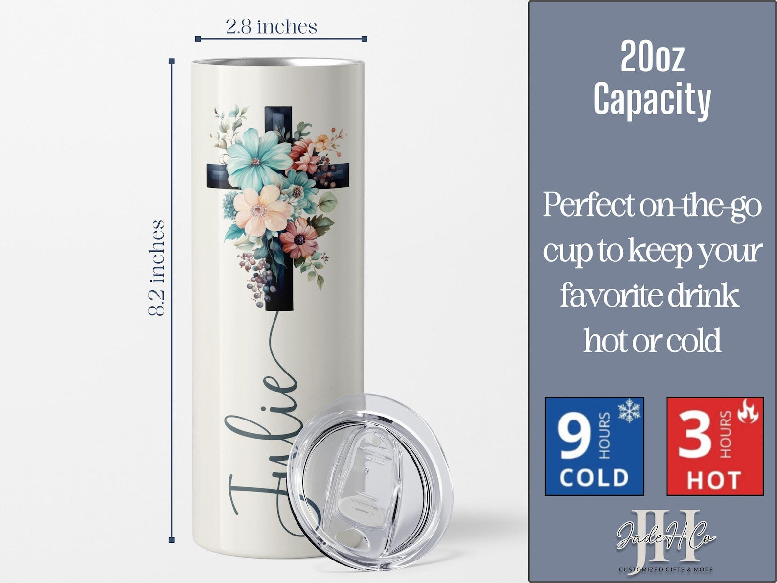 Christian Bible Verse Tumbler, Custom Scripture Verse Christian Religious Tumbler Personalized Bible Verse Tumbler Religious Gift for Friend