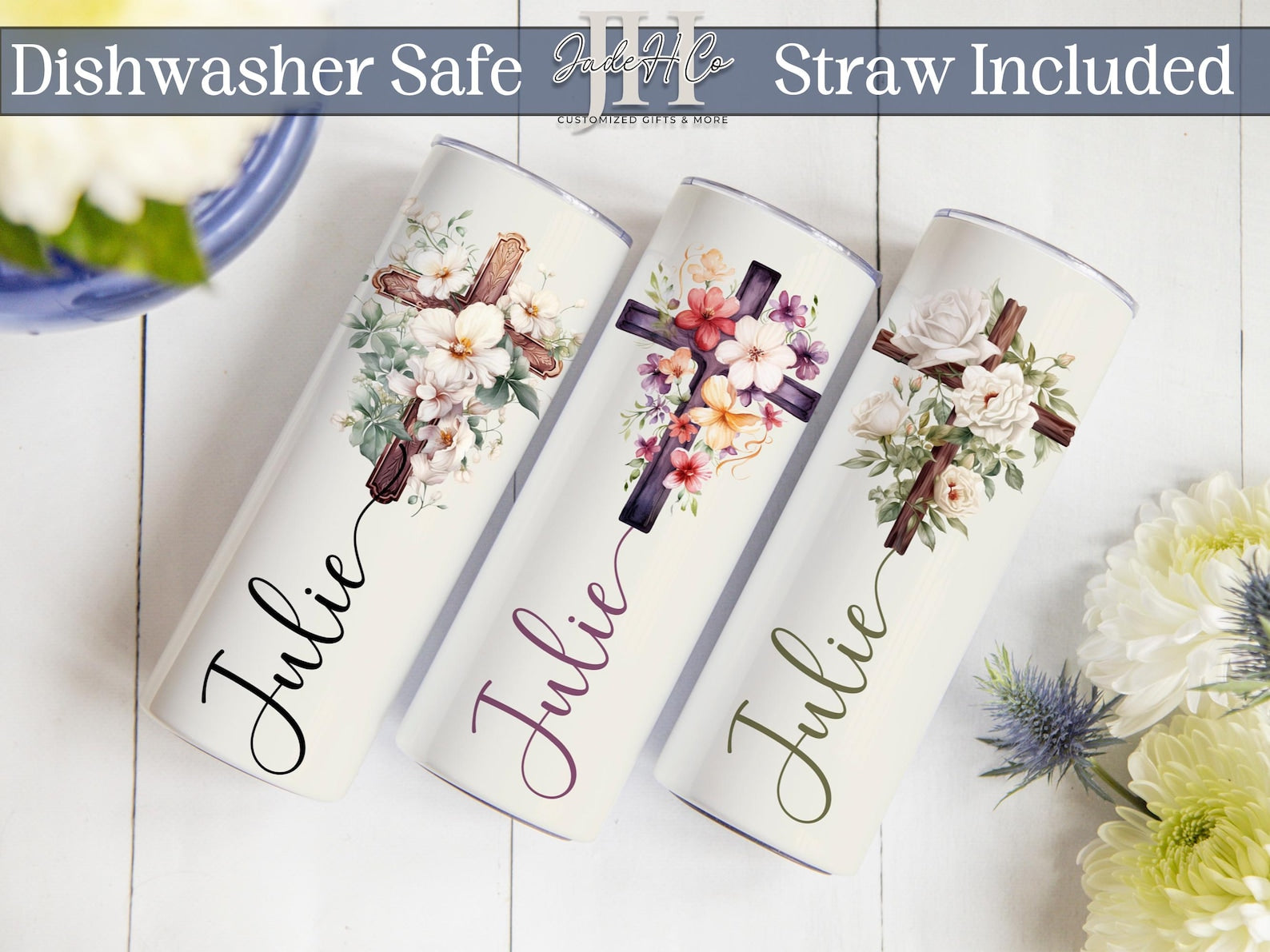 Christian Bible Verse Tumbler, Custom Scripture Verse Christian Religious Tumbler Personalized Bible Verse Tumbler Religious Gift for Friend
