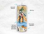 Retro Goofy 20 oz Skinny Tumbler.