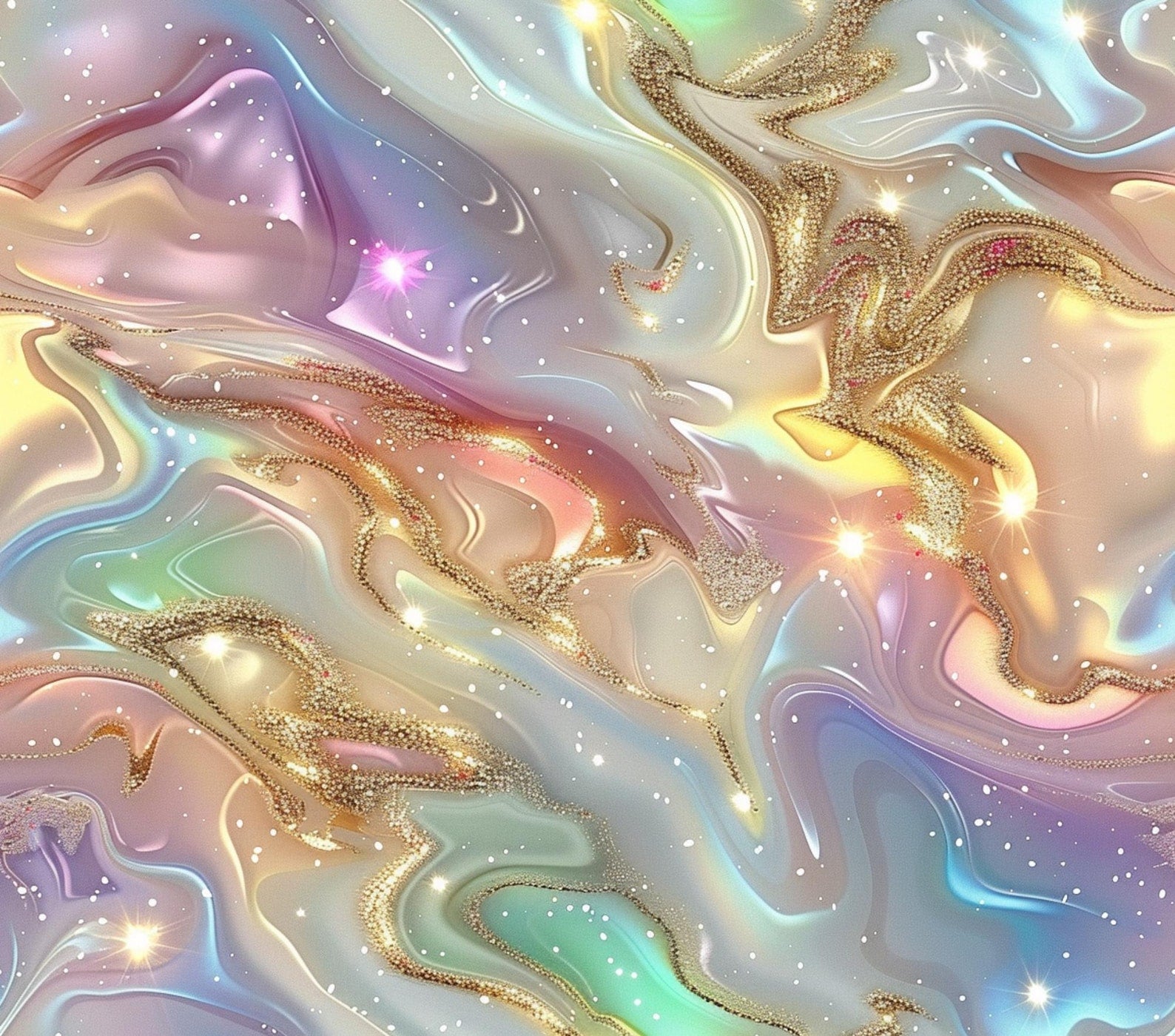 Opal Glitter Stainless Steel Tumbler, Iridescent Shimmer