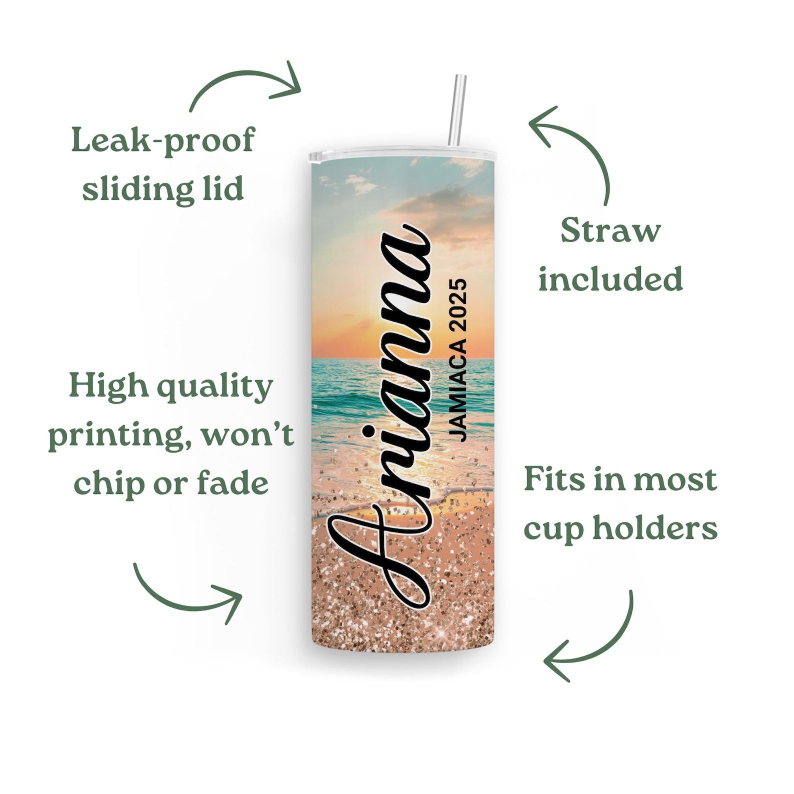 Personalized bachelorette beach tumbler, Custom bridesmaid gifts, Beach vacation, Family vacation tumbler, Custom Cruise tumbler, Girls trip
