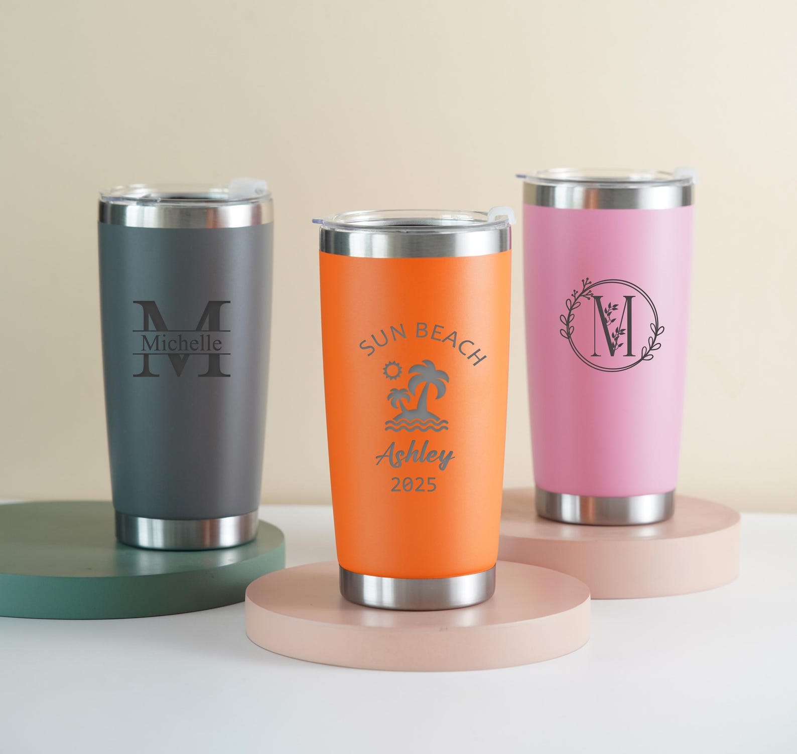 Personalized Engraved 20oz Tumbler, ADD YOUR LOGO, Laser Tumbler, Stainless Steel water cup, Bulk Tumblers, Coffee Tumbler 25052402