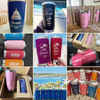 Personalized 20 oz Tumbler, Custom Name Travel Mug, Laser Engraved Tumbler, Stainless Steel water cup, Bridesmaid Tumbler, Insulated Tumbler