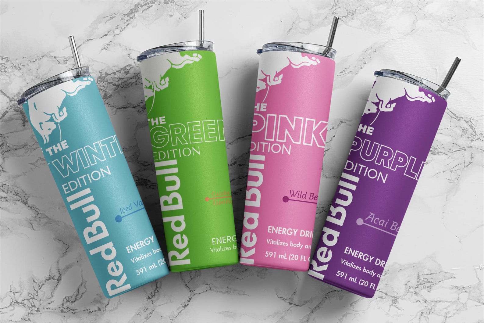 Energy drink Inspired Special edition (16 Variations) 20oz tumbler