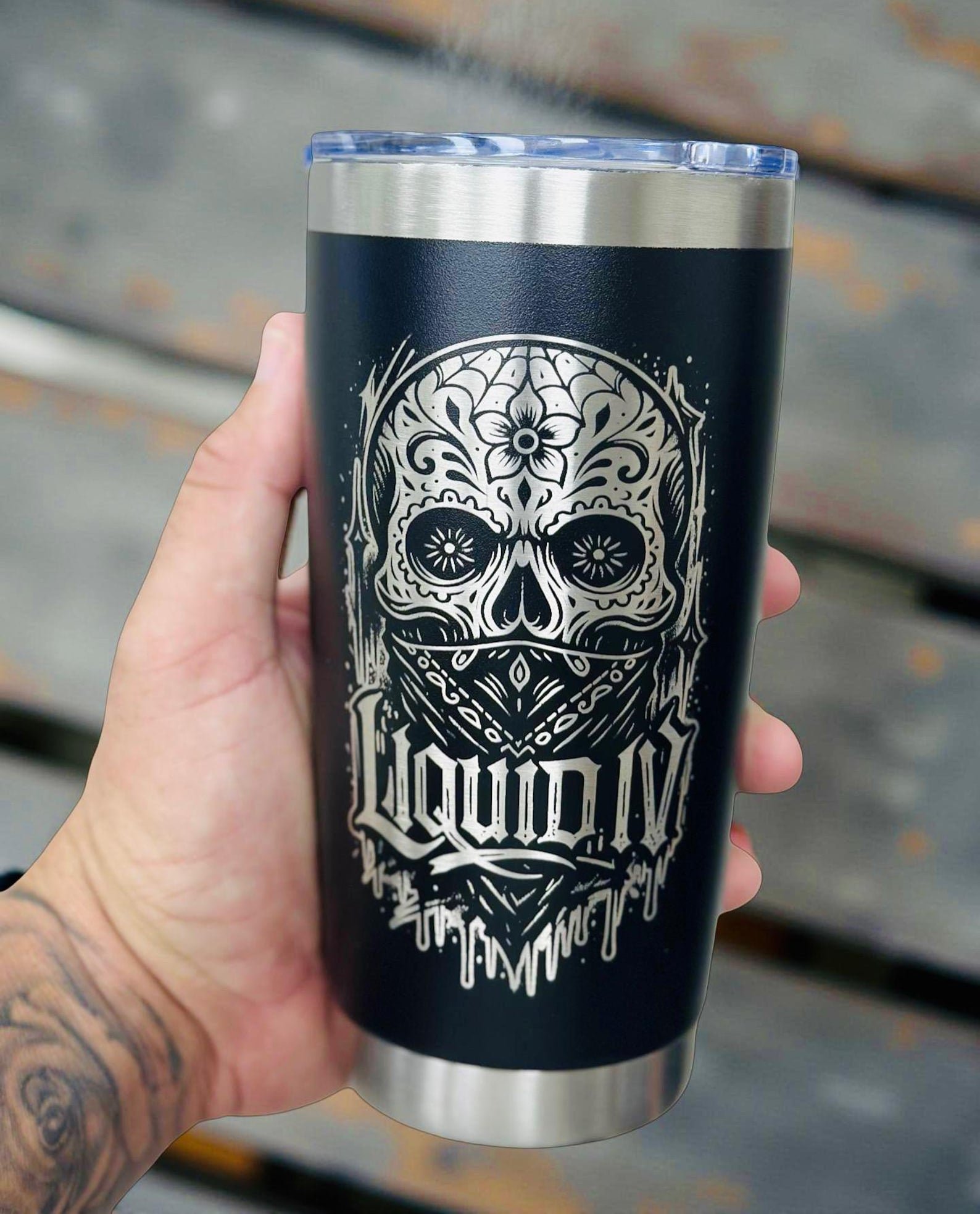 Personalized Engraved 20oz Tumbler, ADD YOUR LOGO, Wholesale Tumblers, Laser Engraved Cup, Gifts For Him, Powder Coated, Bulk Tumblers