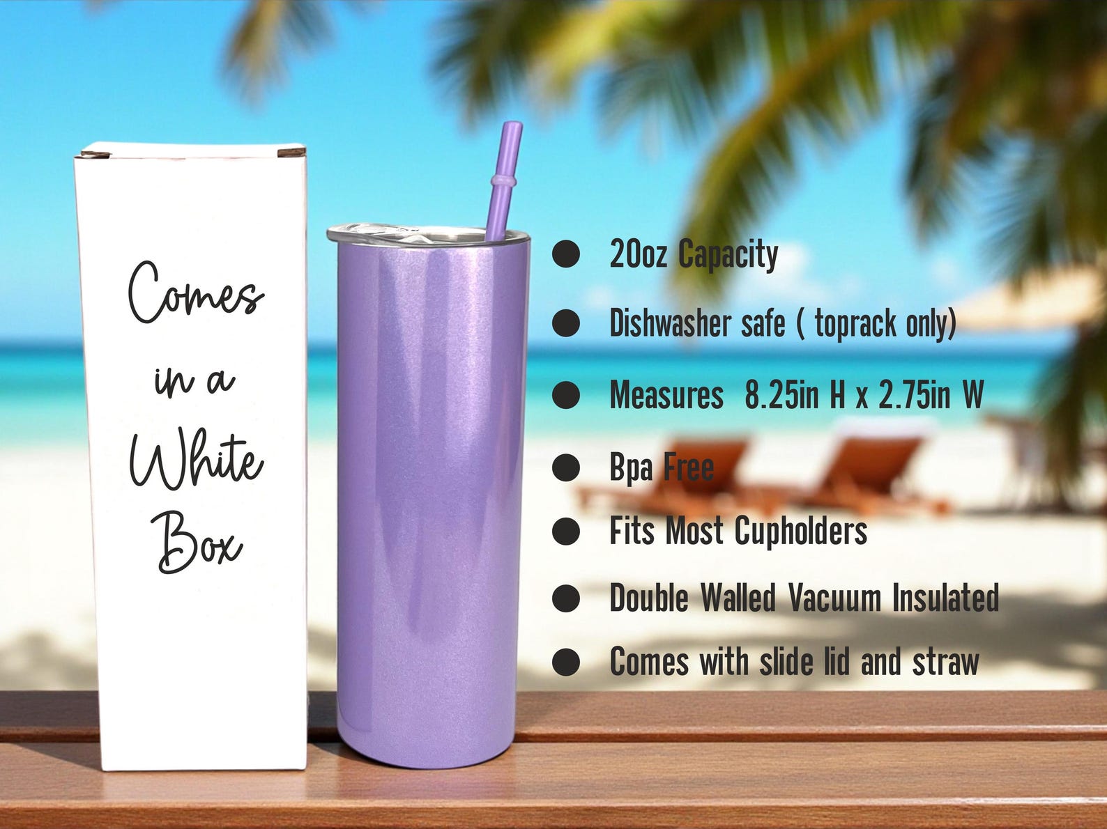 Beach Trip Tumblers with Name | Engraved Vacation Cups | Matching Travel Cups | Custom Skinny Tumbler | Pool & Cruise Drink Cup