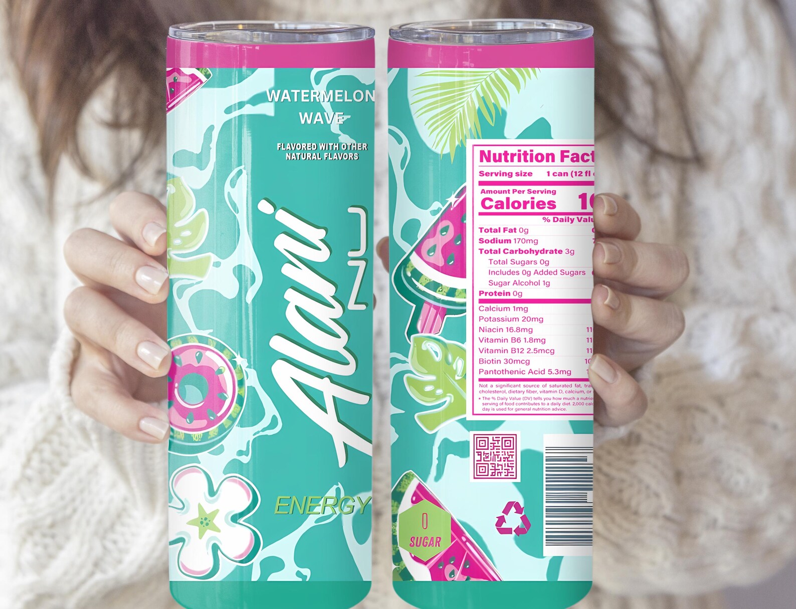 Alani Watermelon Wave 20oz Tumbler