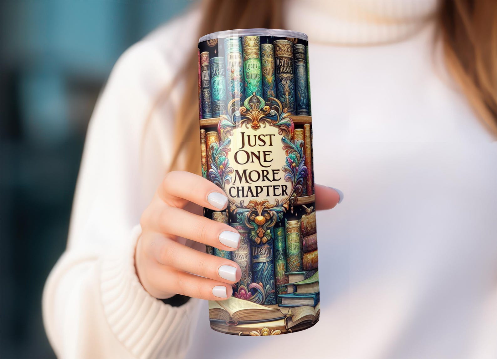 Book Lover Tumbler, Tumbler 20oz 30oz, Book Lover Gift, Coffee Tumbler, Library Gift, Reading Cup, Tumbler With Straw, Skinny Tumbler