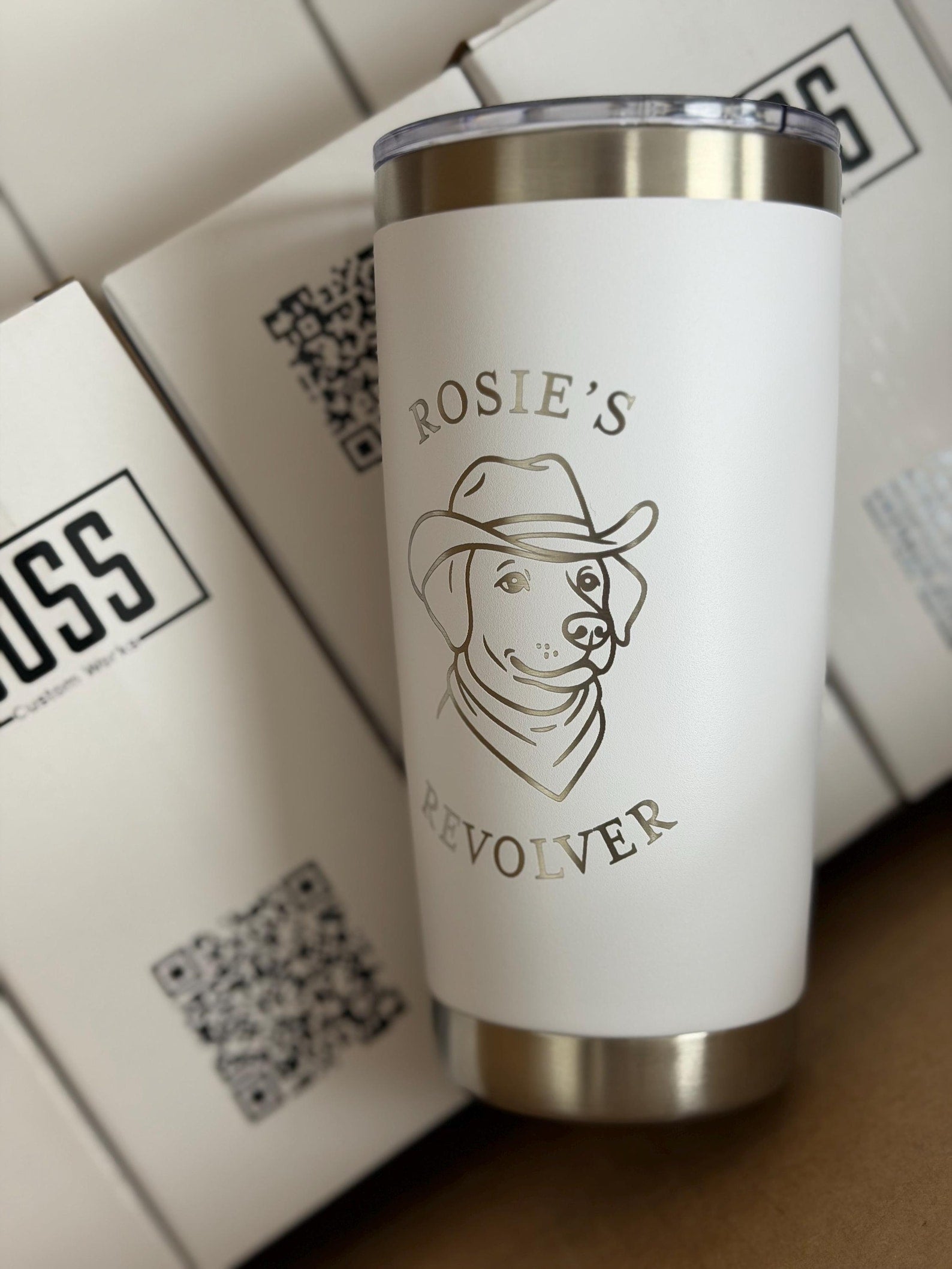 Personalized Engraved 20oz Tumbler, ADD YOUR LOGO, Wholesale Tumblers, Laser Engraved Cup, Gifts For Him, Powder Coated, Bulk Tumblers