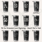 Engrave ANYTHING On YETI Rambler Mug Tumbler 20oz Custom Name Laser Engraved Logo Personalized Customized Photo Travel Mug Gift