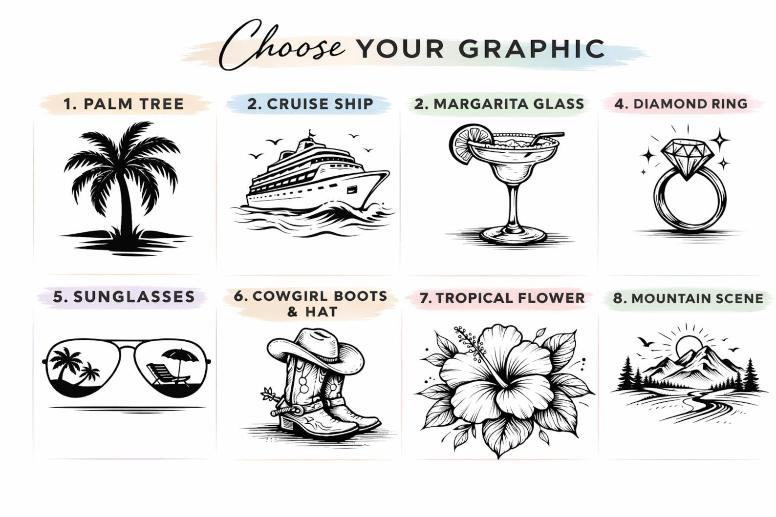 Beach Trip Tumblers with Name | Engraved Vacation Cups | Matching Travel Cups | Custom Skinny Tumbler | Pool & Cruise Drink Cup