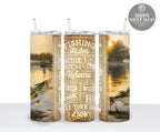 Fishing Tumbler, Fishing Gifts For Men, Fishing Tumbler With Lid and Straw, Fishing Gifts For Him, Fishing Lover Gift